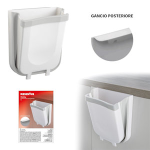 SPAZZATURA PATTUMIERA DA SPORTELLO CON GANCIO 5L. HIDDY KASAVIVA