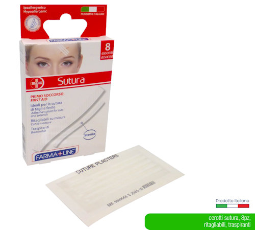 MEDICAZIONE CEROTTI SPECIFICI PER SUTURA CONF.8PZ. FARMALINE