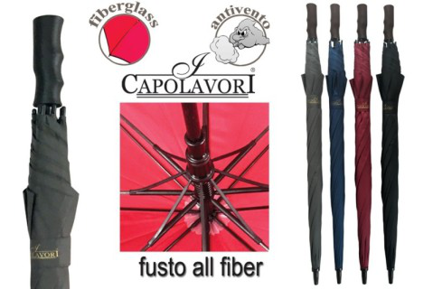 OMBRELLO IN NYLON IMPUGNATURA DIRITTA MONOCOLORE 6106 IDEAPIOGGIA