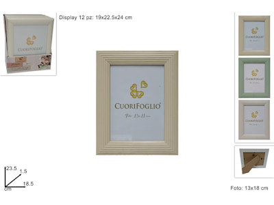 PORTAFOTO IN LEGNO 1 POSTO CM.13x18 DUESSE