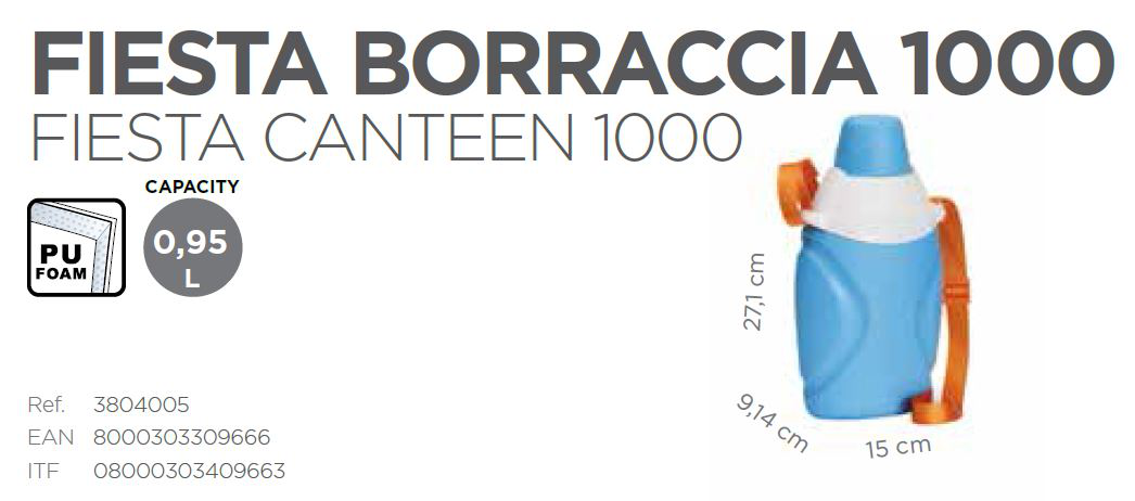 FRIGO BORRACCIA 1000 LT.0,95 CM.15x9x27 GIOSTYLE