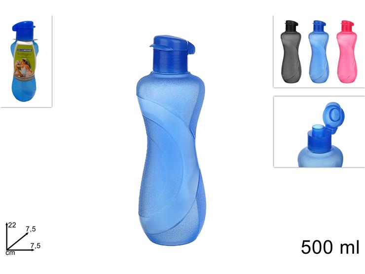 BORRACCIA IN PLASTICA 500ML 3 COLORI DUESSE