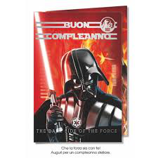 BIGLIETTI COMPLEANNO STAR WARS pezzi 12