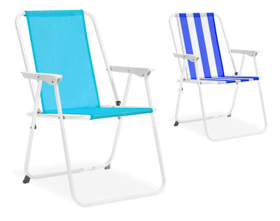 SEDIA FERRO RELAX TEXTILENE TUBO 19 CM.43x53x75 21104