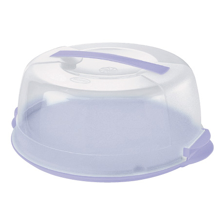 PORTATORTA IN PLASTICA TONDO TIRAMISU' CM.36x33xh.15 BIANCO TONTARELLI