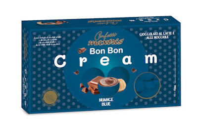 CONFETTI MAXTRIS AL CIOCCOLATO 900KG. BON BON CREAM NUANCE BLUE