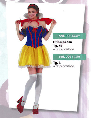 COSTUME ADULTO PRINCIPESSA TAGLIA L