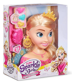 BAMBOLA MEZZO BUSTO PRINCESS SPARKLE CON ACCESSORI ZURU 10097