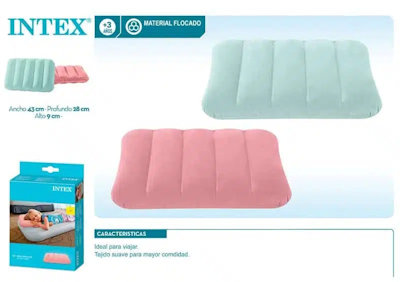 CUSCINO GONFIABILE FLOCCATO COLOR cm.43x28 INTEX 68676