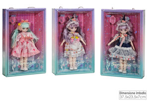 BAMBOLA FASHION GIRL LUSSO CM.30 CON ACCESSORI 100768 GENERAL