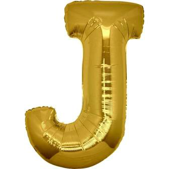 PALLONCINO MYLAR  LETTERA oro J cm.102 D.40 BIGPARTY