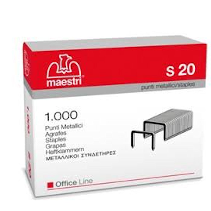 PUNTI PER SPILLATRICE ALTI SPESSORI S/20 CONF.1000 punti MAX 160 FOGLI MAESTRI
