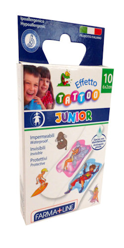 MEDICAZIONE CEROTTI CLASSICI MEDI PER BAMBINI CONF.10PZ. FARMALINE
