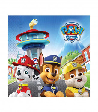 PAW PATROL TOVAGLIOLI IN CARTA CM.33x33 CONF.20PZ.