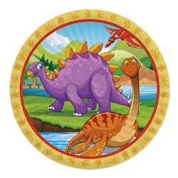 GENERICO JURASSIC PIATTI CM.24 CONF.8 PZ. BIGPARTY
