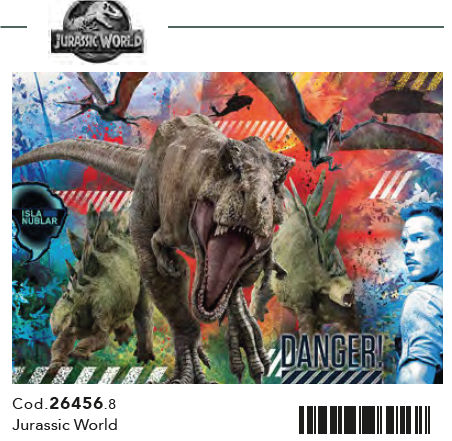 PUZZLE 60 MAXI  JURASSIC WORLD 26456 CLEMENTONI