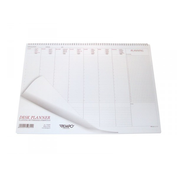 PLANNING DA TAVOLO SETTIMANALE CM.35x25