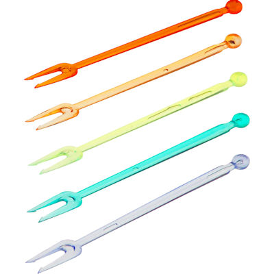 FORCHETTINE 2 PUNTE IN PLASTICA COLORI ASS. CONF.1000PZ. RIUTILIZZABILI
