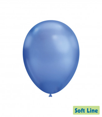 PALLONCINI 12 POLLICI CHROME CM.30 BLU 120 CONF.50PZ. SOFT LINE