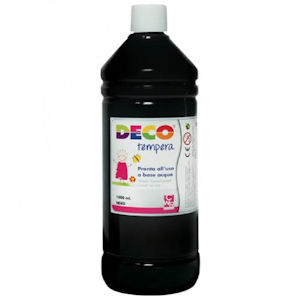 TEMPERA LIQUIDA FLACONE DA 1LT. NERO DECO CWR