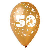 FESTA ANNIVERSARIO 50° PALLONCINI ALL AROUND D.12 CM.30 CONF.100PZ. DIMAV