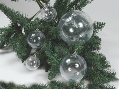 SFERA APRIBILE TRASPARENTE 7 CM. IN PVC PL-65111 EURONATALE