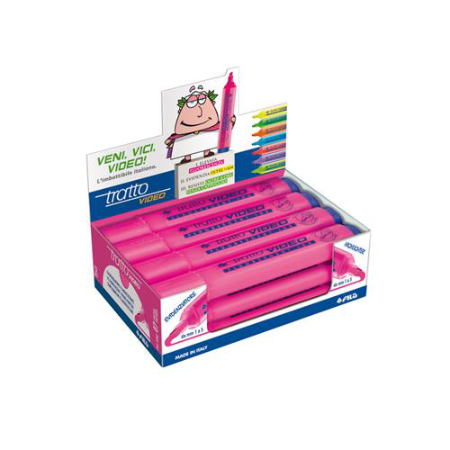 EVIDENZIATORE TRATTO VIDEO FUCSIA pezzi 12