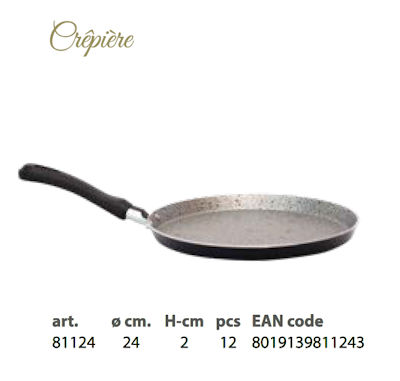 PADELLA CREPIERE NORDIKA LINE ALLUMINIO CM.24 PENTALUX 81124