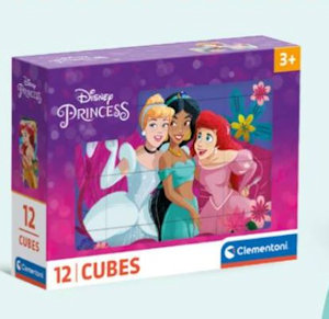 PRIME ATTIVITA' 12 CUBI PRINCIPESSE 41197 CLEMENTONI