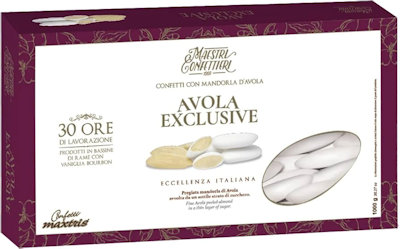 CONFETTI MAXTRIS EXCLUSIVE AVOLA BIANCHI 1KG. MANDORLA DI AVOLA