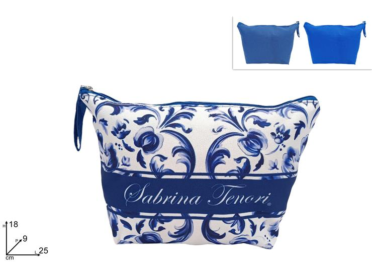 BUSTINA BEAUTY CM.25x18 SABRINA TENORI FANTASIA FIORI BLU