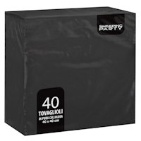TOVAGLIOLI 2VELI 38x38 NERO CONF.40PZ. GOFFRATO SWEEPING
