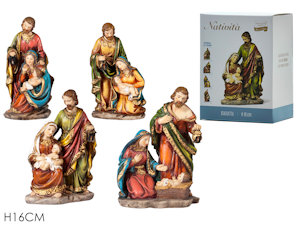 PERS. NATIVITA' IN CERAMICA UNICA 3 PERSONAGGI CM.H.16 426407 GENERAL