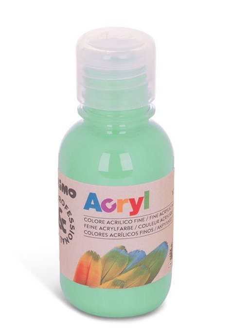 TEMPERA ACRILICA IN FLACONE DA 125ML. VERDE MENTA PRIMO