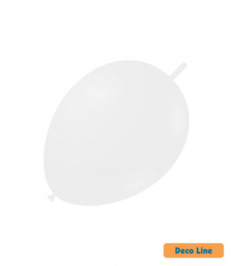 PALLONCINI DECO LINE PROFES. PASTELLO LINK 11 POLLICI CM.28 CONF.50PZ. BIANCHI