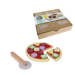 GIOCO IN LEGNO PIZZA CON ACCESSORI MAISONELLE 53006 ODS