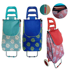 CARRELLO PORTASPESA CON RUOTE CM.35x20xH.92 BALI KASAVIVA