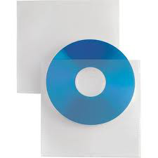 BUSTE PORTA CD TRASPARENTI CONF. DA 25PZ.