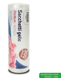 ALIMENTARE sacchetto freezer 20x30 ROTOLO SET.300PZ. IRGE