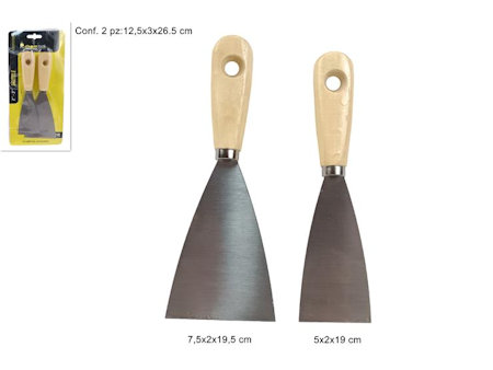 FERRAMENTA SPATOLA RASCHIETTA CONF.2PZ. SU BLISTER DUESSE