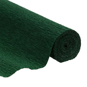 CARTA CRESPA IN ROTOLO DA 40G. CM.50x2.50MT. VERDE SCURO