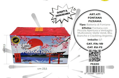 PETARDO FONTANA FUJIAMA CM.23,5xH.13,5 ART.471