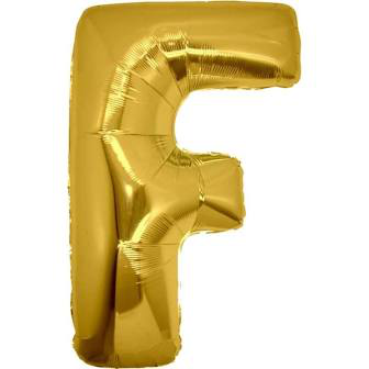 PALLONCINO MYLAR  LETTERA oro F cm.102 D.40 BIGPARTY
