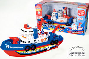 NATANTE A BATTERIA SOCCORSO NAUTICO CON SUONI CM.26x14 GENERAL