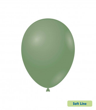 PALLONCINI 12 POLLICI CM.30 VERDE EUCALIPTO 142 PASTELLO CONF.50PZ. SOFTLINE