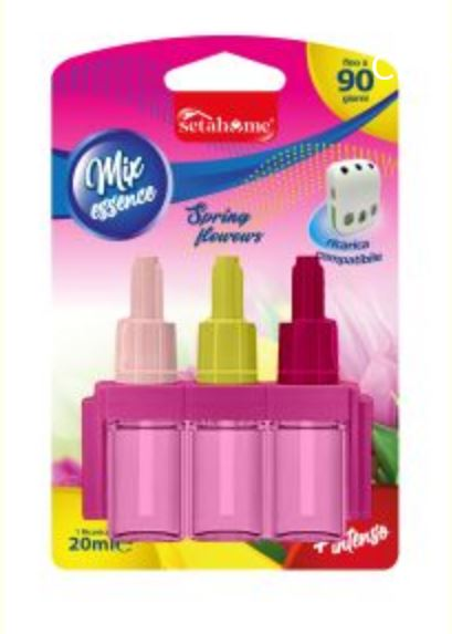 DEODORANTE AMBIENTE RICARICA PER DIFFUSORE 3 ENTRATE 20ML. FIORI DI LOTO SETABLU