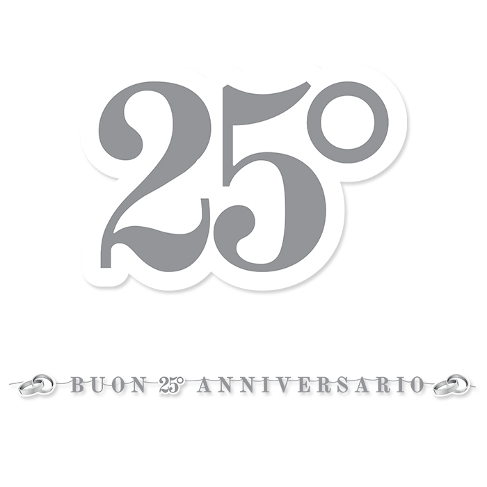 25° ANNIVERARIO FESTONE CM.600 BIGPARTY BIGPARTY