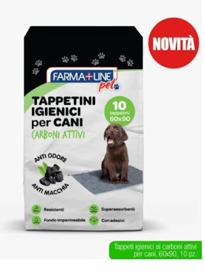 PET TAPPETINI CM.60x90 CONF.10PZ. AI CARBONI ATTIVI FARMALINE