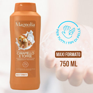 BAGNOSCHIUMA 750ML. CARAMELLO E TOFFEE LINEA MAGNOLIA IRGE