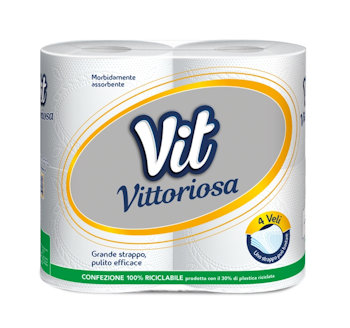 CARTA IGIENICA VIT 4 ROTOLI 4 VELI VITTORIOSA 600GR.